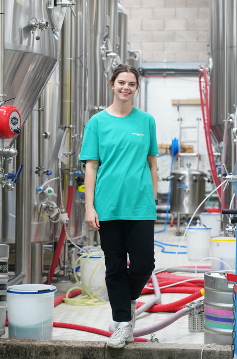 Cloudwater Unisex T-Shirt - Green with White Logo