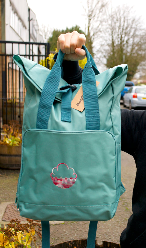 Roll Top Backpack Sage Green