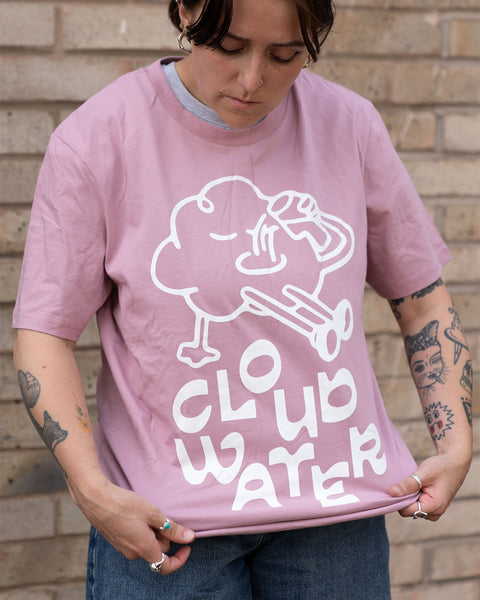 'Cloudy' Front Print T-Shirt