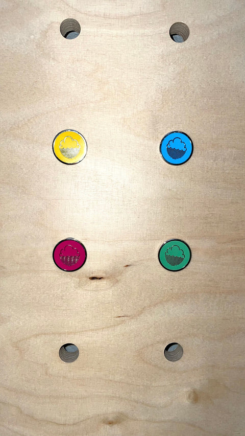 Enamel Cloudwater Logo Badge (4 Colours)