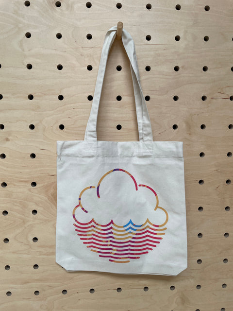Tote Bag with 'Fuzzy' print logo