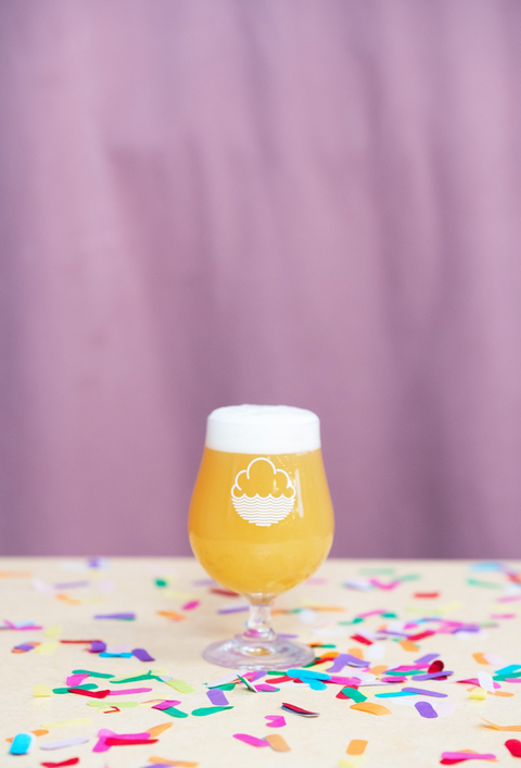 Cloudwater Luttich Taster Glass - 40cl White Logo