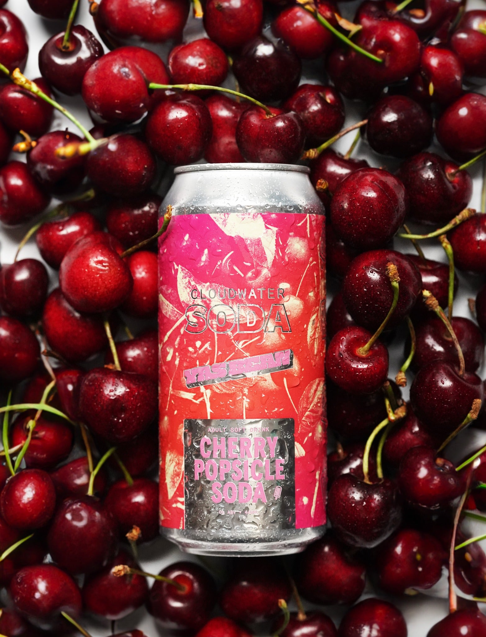 Cloudwater x Yas Bean - Cherry Popsicle Soda 🍒