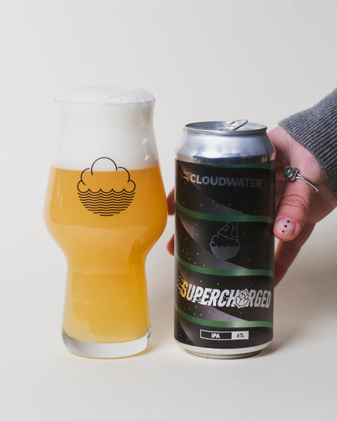 A brand new process we're calling Supercharged takes our beer from dry hop to packaging in less than 24 hours to ensure the freshest of beer profiles