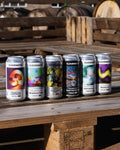 Cloudwater Brewery Springtime Mixed 6-Pack of Pale ales, including The Ritual Continues DDH Pale, Infamous Fable Pale Ale, Super Super Happy Supercharged , Trace The Horizon x Shapeshifter Brewing Pale Ale, Protosynthesis Spring Ale with Foraged Ingredients and Wavelets Hazy Pale ale
