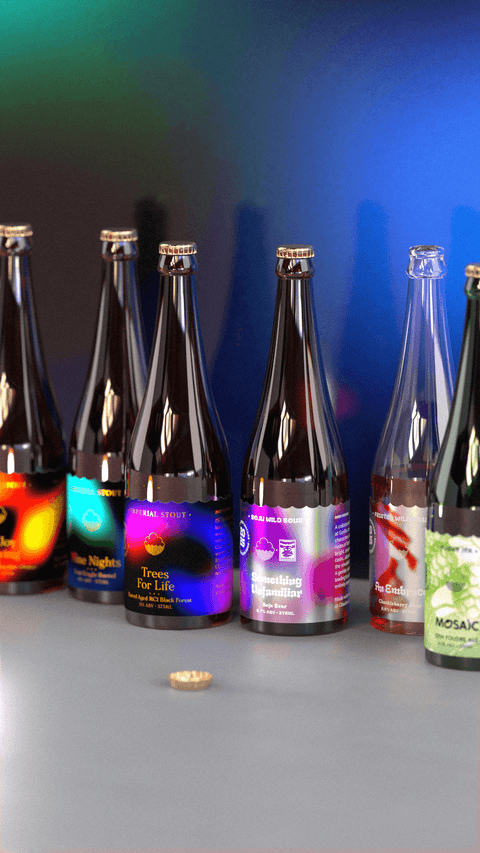 Cloudwater 2025 Barrel Project Festive Releases. 6x 375ml mixed beers; 3x Imperial Stouts, 2x Fruited Wild Ales, 1x Dry-Hopped Foudre Beer