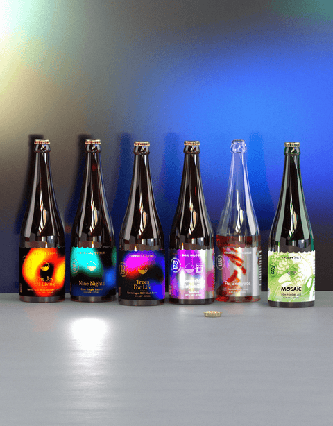 Cloudwater 2025 Barrel Project Festive Releases. 6x 375ml mixed beers; 3x Imperial Stouts, 2x Fruited Wild Ales, 1x Dry-Hopped Foudre Beer