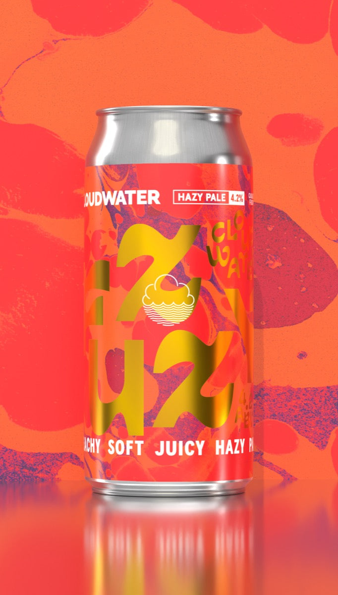 Cloudwater Brewery Favourites Mixed Pack, Fuzzy Peachy Soft Juicy Hazy Pale Ale 4.2%. Features in our Signature Craft Beer Gift Pack