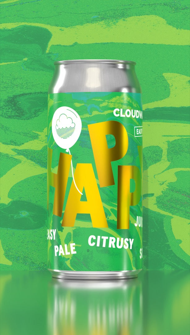 Cloudwater Brewery Favourites Mixed Pack, Happy! Easy Pale Citrusy Juicy Ale 3.4%. Features in our Signature Craft Beer Gift Pack