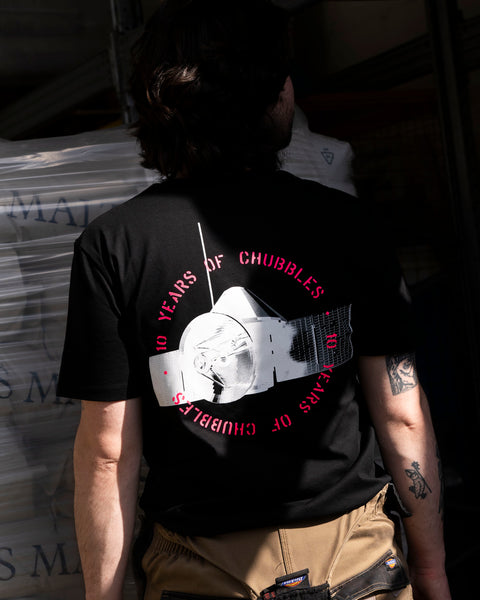 Cloudwater x The Veil '10 Years of Chubbles' Black T-Shirt