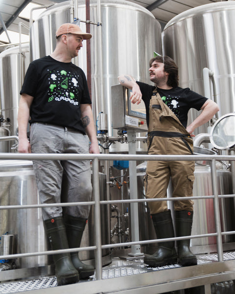 Cloudwater 'Party Time' Black T-Shirt