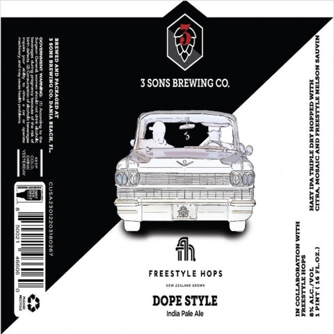 3 Sons Brewing  - Dope Style - TDH IPA