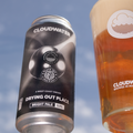 A crisp and clear pint of Drying Out Place West Coast Pale ale floats on a beautiful blue sky