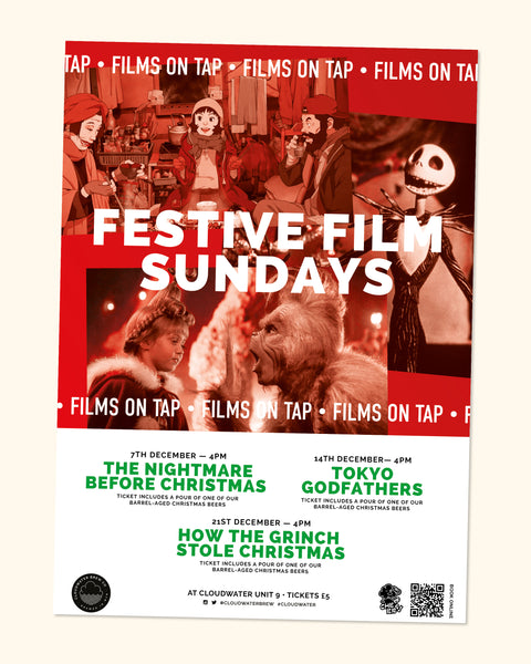 Films On Tap | Festive Film Sundays at Cloudwater | December