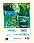 Films On Tap at Cloudwater Unit 9 Brewery Tap, October/November 2025. Featuring screening of horror films to celebrate halloween. Midsommar on 26th October, The Hills Have Eyes on 29th October, Gremlins on 2nd November, V for Vendetta on 5th November (naturally)