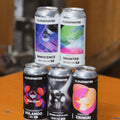 A bumper release of 5 new cloudwater beers, Innocence and Haunted West Coast DIPAs, Volando (with Tripping Animals) DIPA, Drying Out Place (with Black Iris Brewing) Bright Pale and Zirimiri (with GROSS Brewing) DDH IPA