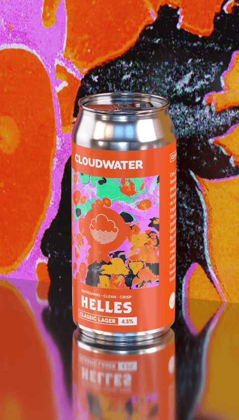 Cloudwater Helles Classic German Lager 4.5% by Cloudwater Brew Co. This 2026 release is a return of a favourite in the brewery, with classic bready flavours whilst being incredibly refreshing, clean and crisp.