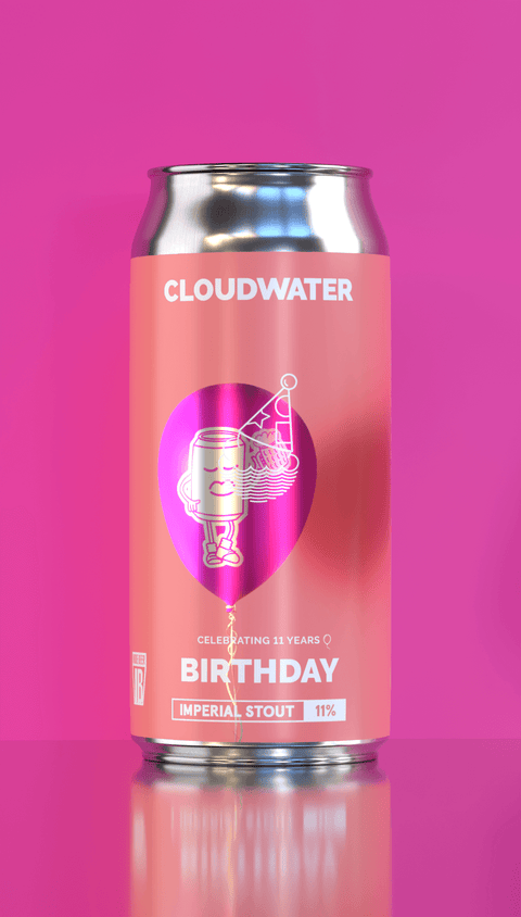 Cloudwater 11th Birthday Imperial Stout 2026. 
Chocolate, Vanilla, and a rich, dark, viscous liquid packed with flavour. If you are familiar with our Imperial stouts, then you know what to expect. 

A chocolate birthday cake blended into liquid form, hiding the ABV behind layers and layers of roasted malt goodness. Decadent, luxurious and a perfect sipper to share with close friends on a cold February evening. 