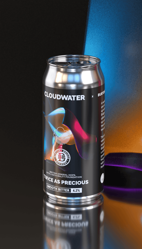 Cloudwater x Burton Bridge Brewery combine for a classic smooth bitter, Twice As Precious is 4.2% ABV