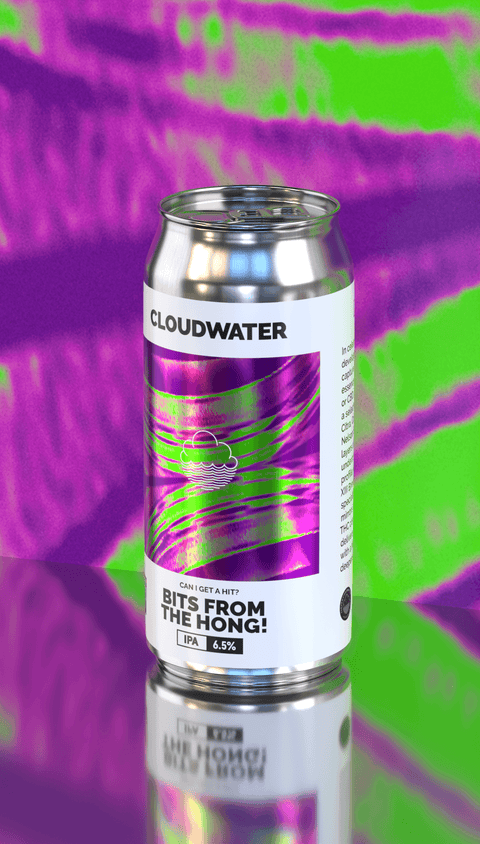 Bits From The Hong! by Cloudwater Brew Co is what we're calling a Skunked IPA. A crisp, clear IPA featuring Citra, Columbus, Idaho 7 CGX, and Nelson Sauvin hops, all bringing distinct aromas and flavour compounds to amplify the deep herbal vibes we were after.