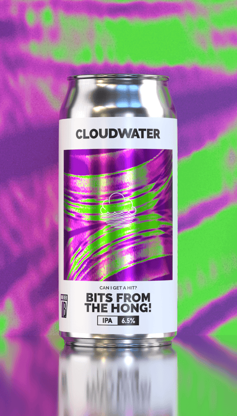 Bits From The Hong! by Cloudwater Brew Co is what we're calling a Skunked IPA. A crisp, clear IPA featuring Citra, Columbus, Idaho 7 CGX, and Nelson Sauvin hops, all bringing distinct aromas and flavour compounds to amplify the deep herbal vibes we were after.