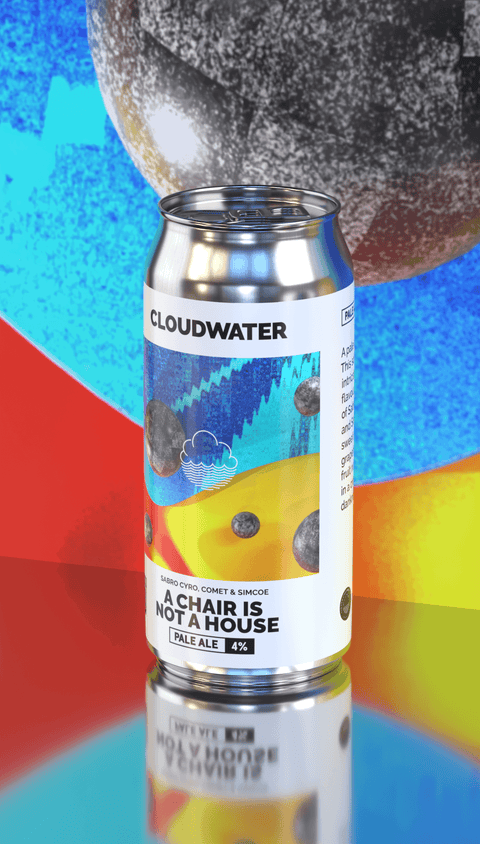 A Chair Is Not A House 4% Pale Ale by Cloudwater Brew Co. This 2026 release features Sabro Cryo, Comet and Simcoe hops. Features in our seasonal pale ale mixed case
