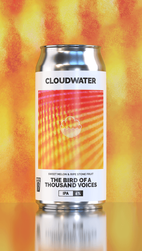 The Bird Of A Thousand Voices is an IPA by Cloudwater Brew Co that takes inspiration from DIPA v20, using two different yeast strains; lager yeast Diamond and finishing with Lallemand Verdant ale yeast to attempt to release these thiols into a grapefruit thiol/ester flavour profile. This results in a lighter body with a gentle haze, making for an easy to drink, almost classic-styled IPA.