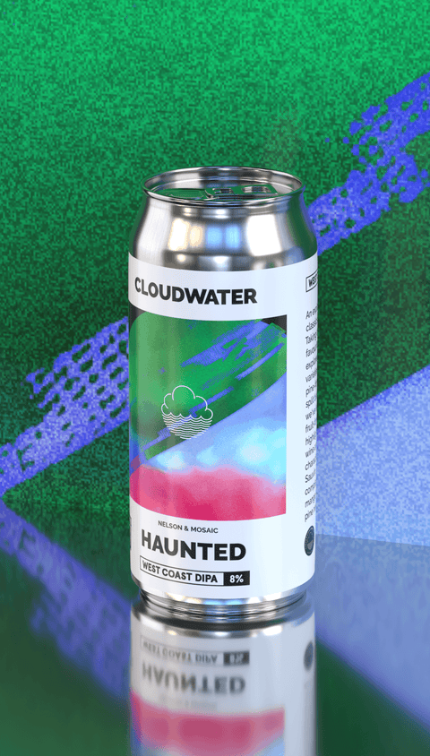 Haunted is part of a split batch West Coast DIPA along with Innocence, both exploring elevated classics & refined dankness, available in our hoppy mixed pack
