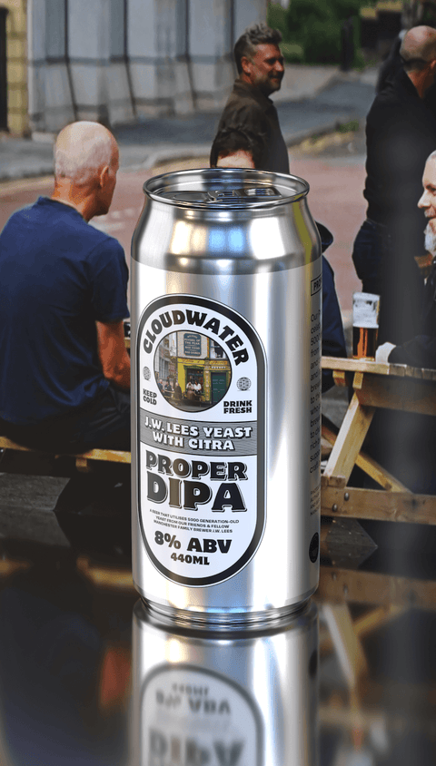 Proper DIPA - Citra Edition 2026 by Cloudwater Brew Co, featuring photography of The Peveril Of The Peak, Manchester, by Matthew Curtis