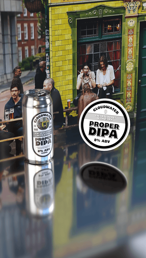 Proper DIPA - Citra Edition 2026 by Cloudwater Brew Co, featuring photography of The Peveril Of The Peak, Manchester, by Matthew Curtis