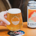 New 2/3rd pint glass its on a Cloudwater coaster