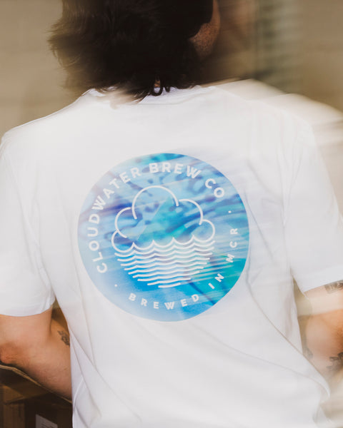 White Cloudwater T-Shirt with print