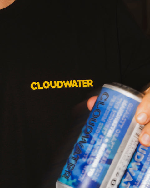 Black Cloudwater T-Shirt with print