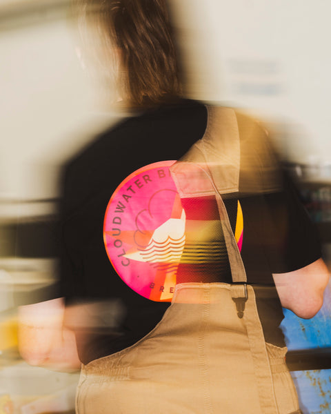 Black Cloudwater T-Shirt with print