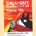 Open Mic at Sadler's Cat | CALL OUT | Wednesday 8th July | 7PM