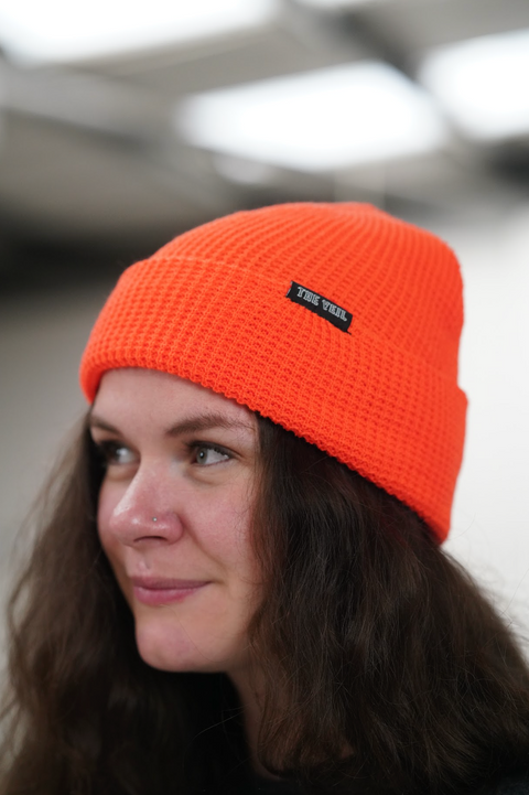 The Veil - Blaze Orange Knit Beanie