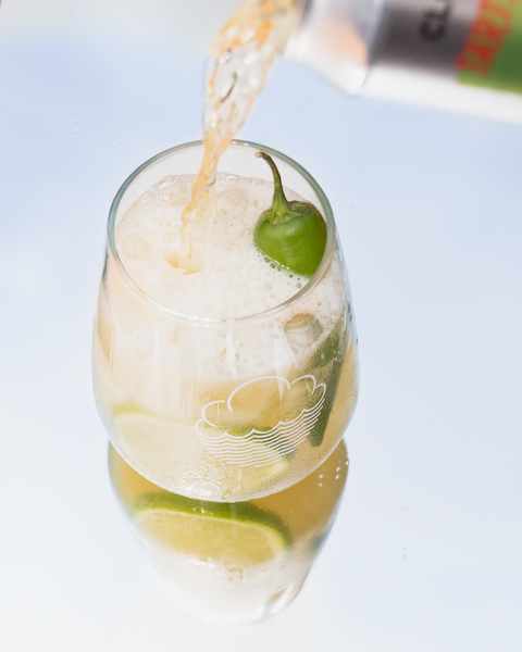 Chilli & Lime Sour with fresh jalapeno and dried ancho chilli.