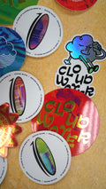 Collection of Cloudwater branded vinyl stickers, part of the mega sticker pack!
