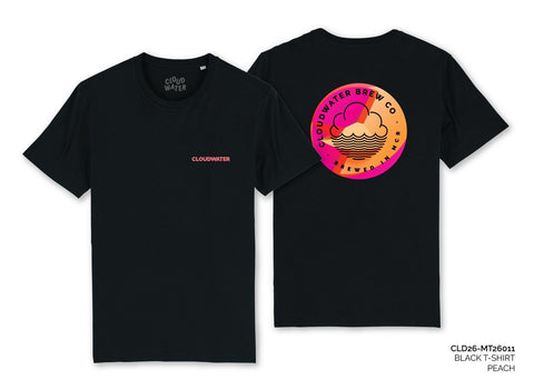 Black Cloudwater T-Shirt with print