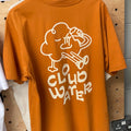 'Cloudy' premium baggy fit tee in Day Fall orange