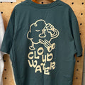 'Cloudy' premium baggy fit tee in Stargazer blue