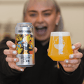 Eliza is Super Super Happy, drinking this IPA by Cloudwater Brew Co, Craft Beer made in Manchester, UK