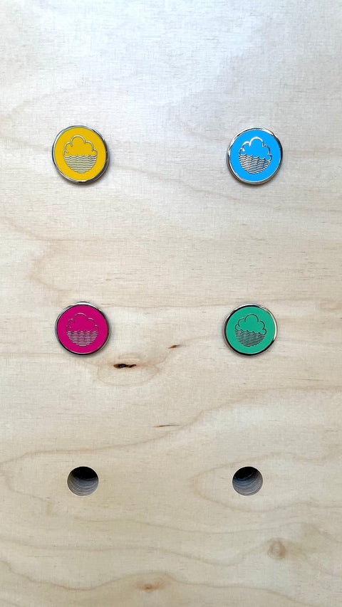 Enamel Cloudwater Logo Badge (4 Colours)