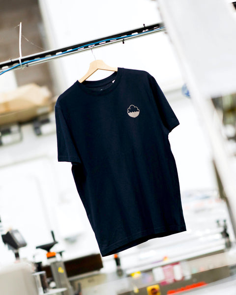 Navy T-Shirt with 'Cloudie' print