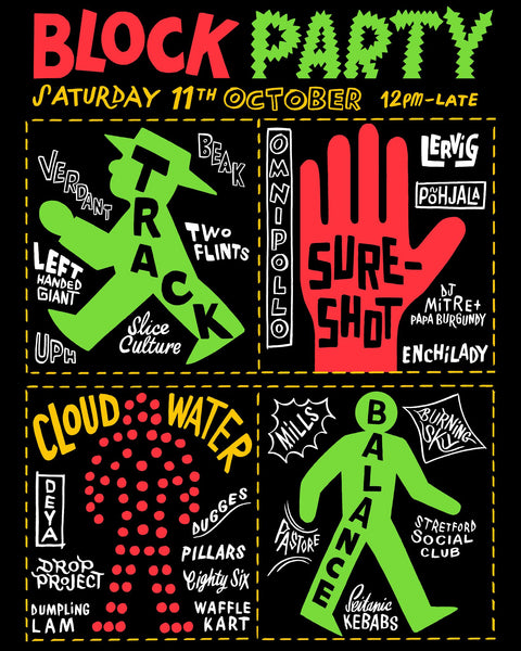 manchester beer mile block party october 2025 at cloudwater track sureshot and balance
