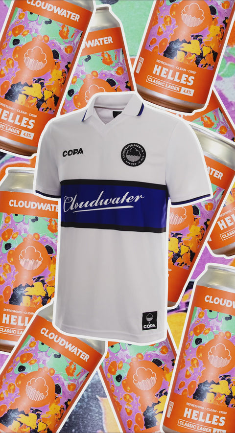 Cloudwater Brew Co x COPA Retro Football Shirt Bundle with Helles - Jumpers For Goalposts!