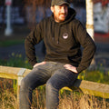 Cloudwater Unisex Hoodie Black with Embroidered Logo