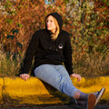Cloudwater Unisex Hoodie Black with Embroidered Logo